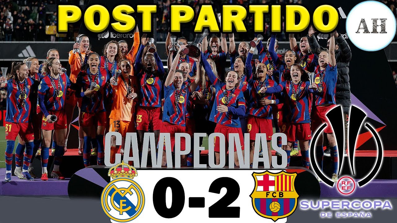 Un buen Real Madrid Femenino pierda la final de la Supercopa ante el FC Barcelona