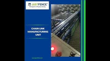 Automatic Chain Link Manufacturing process @ JustFence Factory