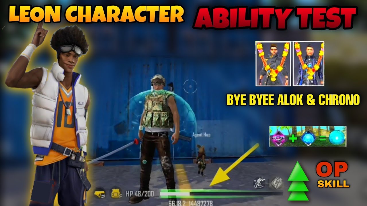 Leon character ability in telugu freefire | Leon character skill test freefire  | FREEFIRE TELUGU