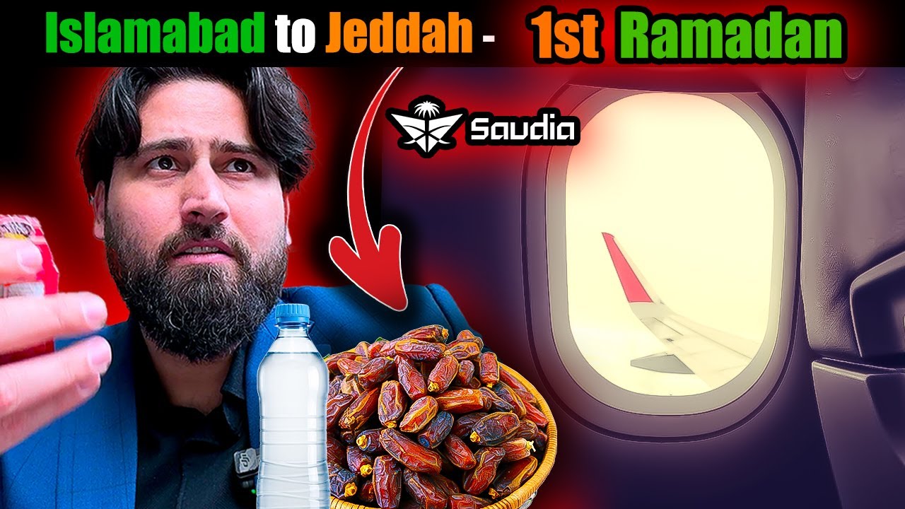 1st Iftar in Jeddah 🥹- Islamabad to Jeddah Saudi AIRLINE was..... Reviewing Economy Seats of Saudia