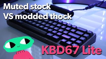I made the KBD67 Lite R3 EVEN BETTER! - Stock VS Modded Sound Test