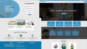 Responsive Cleaning Services Static WebSite using HTML5 CSS3 JAVASCRIPT