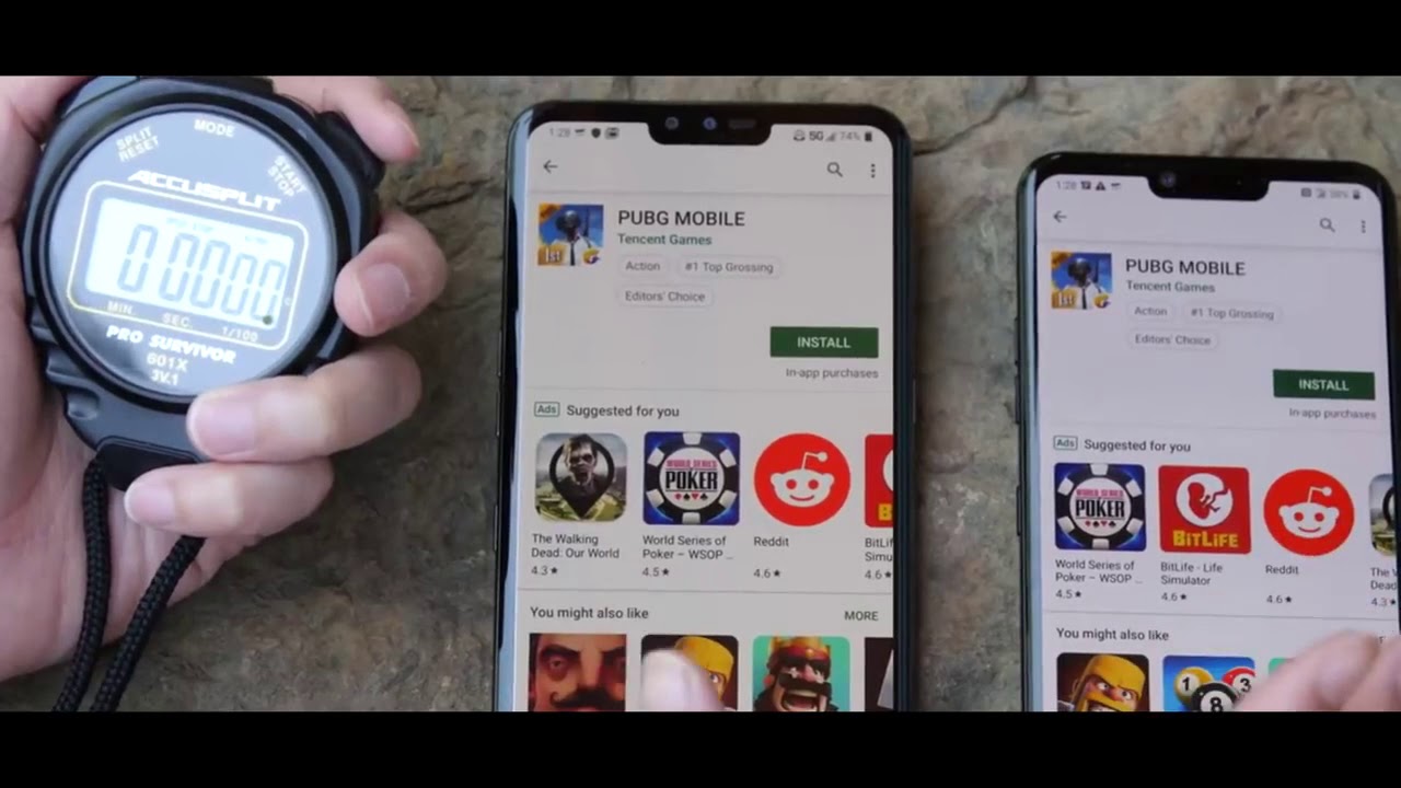 5G VS 4G speed test battle 5G VS 4G тест скоросьти