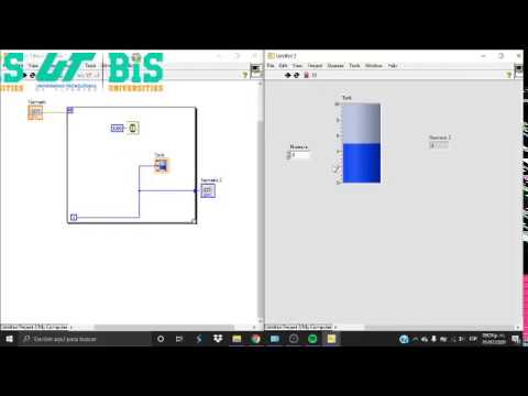 LABVIEW practice #3 filling a tank - YouTube