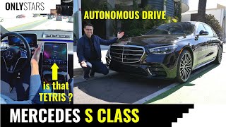 Mercedes S-Class Autonomous Drive -  Level 3 Autonomous Driving on US Highway in LA !
