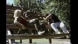 The USWA visits Fort Sill and Jeff Jarrett & Matt Borne do basic drills - 1989 USWA Texas