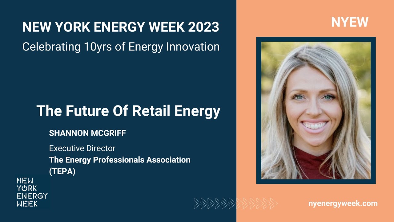 Transforming Retail Energy: DERs, AI, and EaaS Explored by Shannon McGriff at NYEW 2023