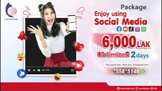 Unlimited Social Media Data Package - Lao Telecom