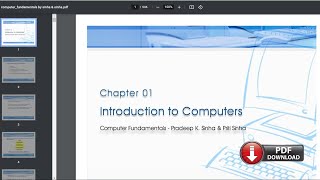 How To Download  Fundamentals Of Computer Book Pdf In Laptop Or PC (Free Download) ??