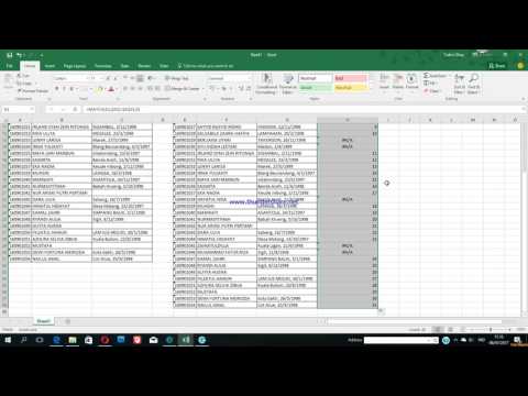 Video: Cara Membandingkan Dua Rentetan Di Excel