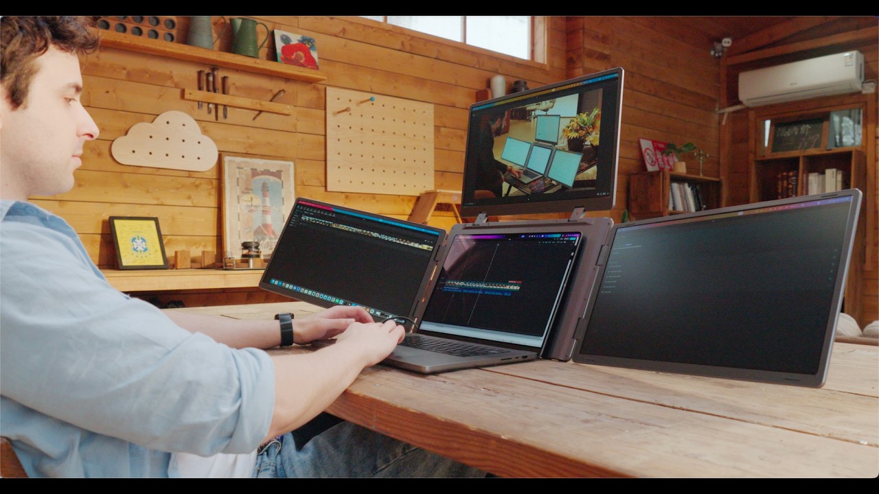 MagHub Quad Max – Turn Your Laptop into a Four-Screen Workstation - YouTube