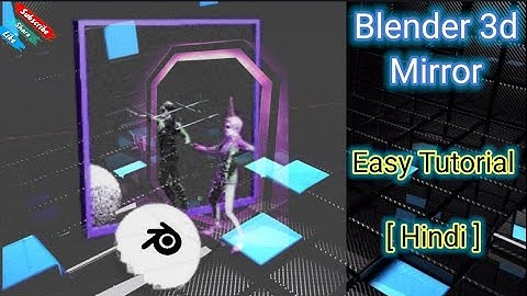 blender mirror glass with character tutorial | i Search | Blender2.92  (Hindi)