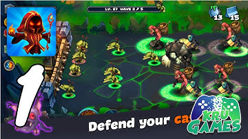Magic Siege - Castle Defender Tactical offline RPG Gameplay #1 All Levels (Android, IOS)