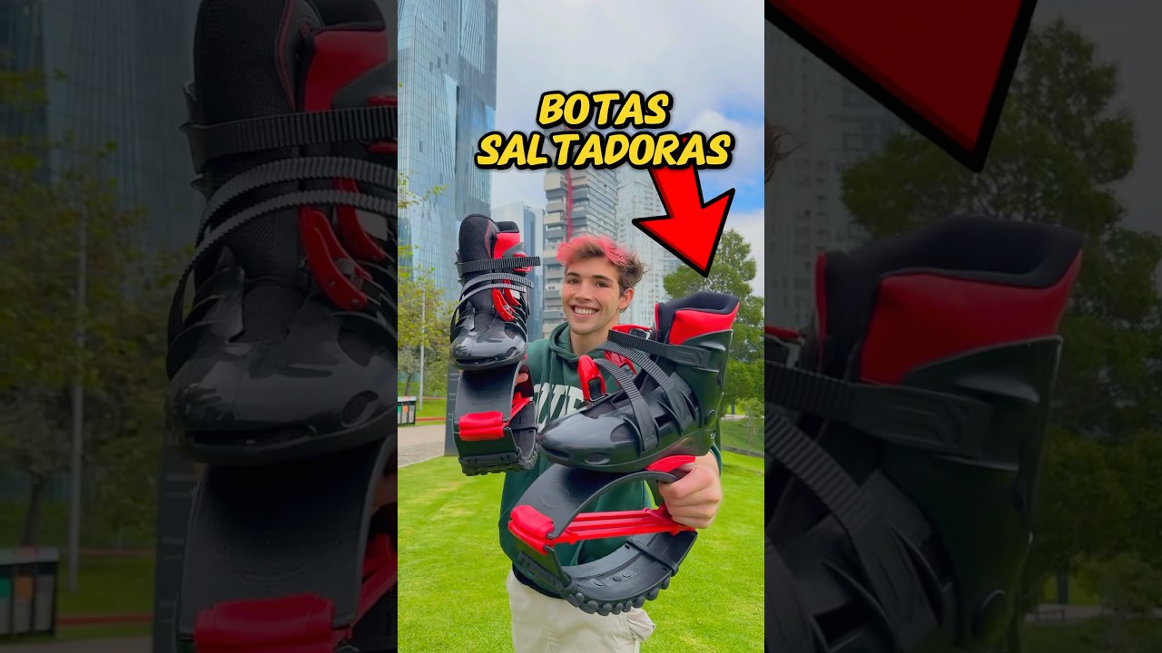Estas botas me hacen SALTAR muy alto🔥😱🤯