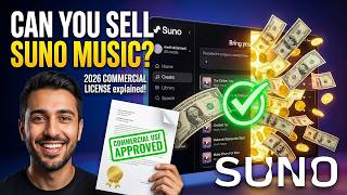 Can You Sell Suno AI Songs License Explained 2026 |  What They Don’t Tell You!