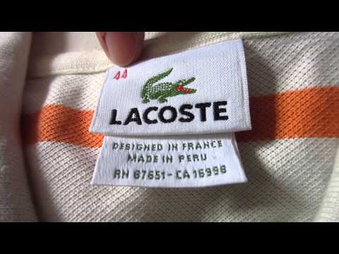 how to know if lacoste polo shirt is original