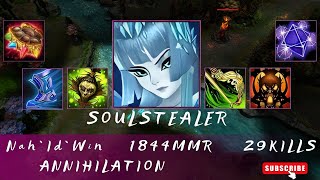 HoN | Mid Wars | Soulstealer | Nah`Id`Win | 1844 MMR