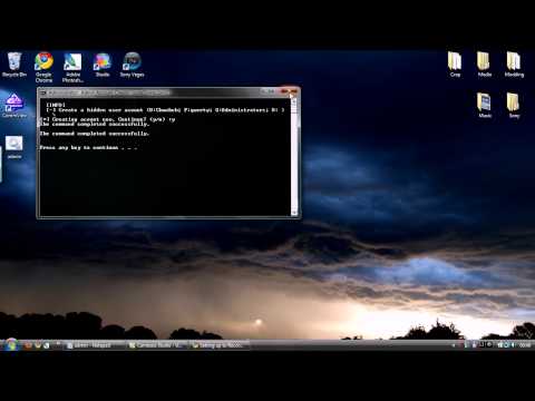 Make an Administrator Account on Windows using .BAT file.