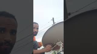 satellite dish installation #ዳሽአገጣጠም #ethiosat #lnb