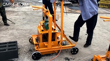 Small movable concrete block machine QMY 2-45