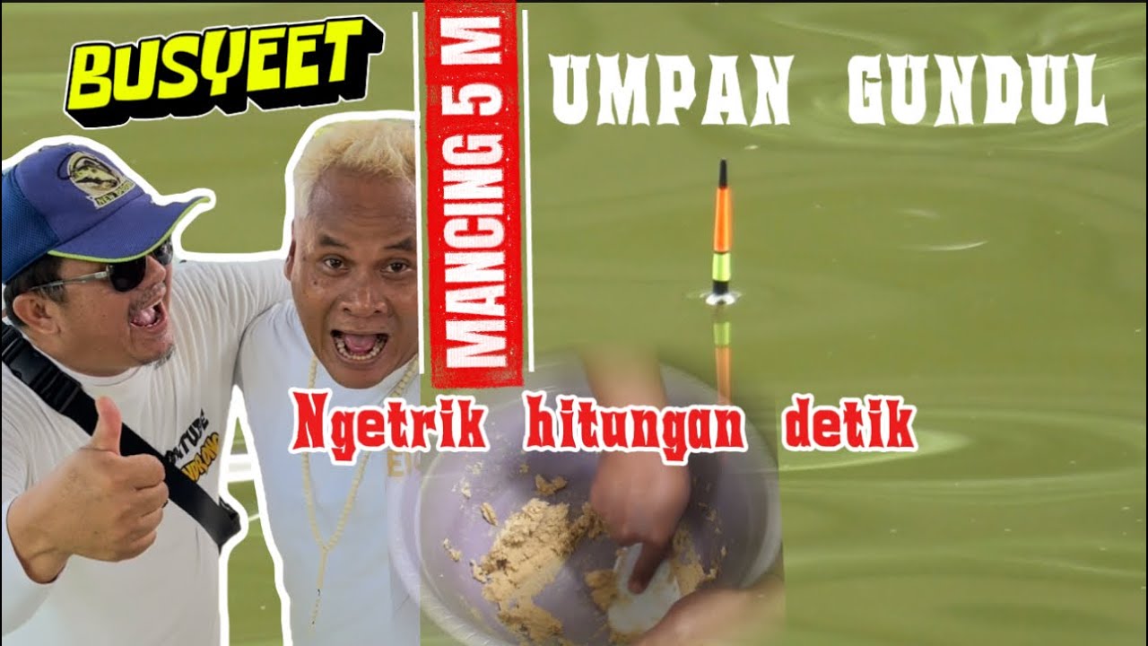 WUEEDAAAN NEKAD MANCING PAKAI UMPAN GUNDUL DI EMPANG 5 M‼️HASILNYA  LUNG LEP DALAM 1 DETIK ‼️