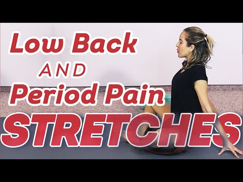 پیریڈ ریلیف یوگا اسٹریچز | درد، کمر کے نچلے حصے میں درد، اور PMS کے لیے 25 منٹ