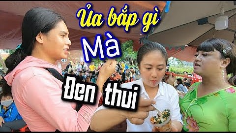 DIVA Cát Thy - Giáng Tiên | Cát Thy và Móm review bắp nướng của Giáng Tiên