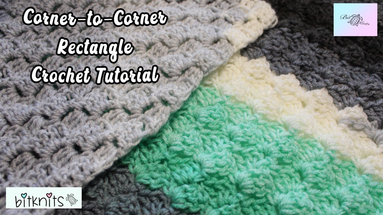 C2C Rectangle Crochet Stitch EASY Corner to Corner Crochet! YouTube