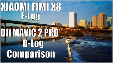 Fimi X8 F-Log Mavic 2 Pro D-log Comparison