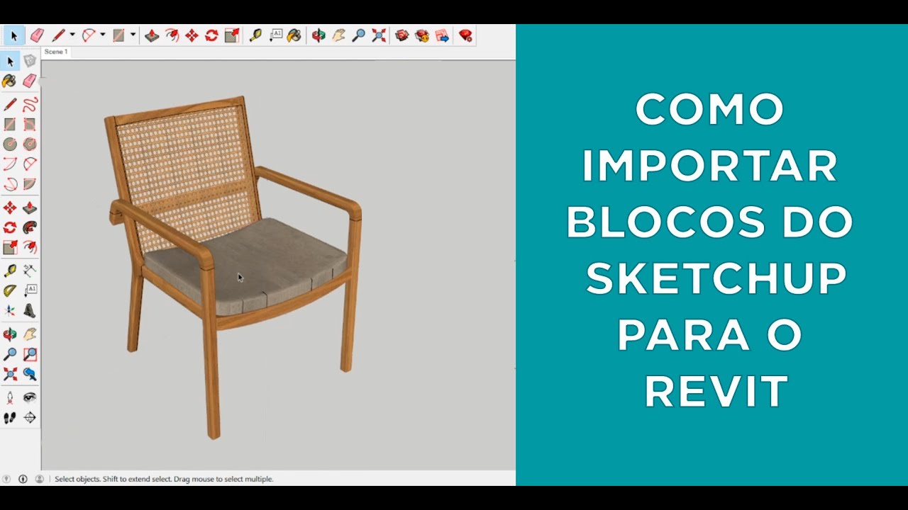 Como importar bloco do Sketchup para o Revit 2020 corretamente - YouTube