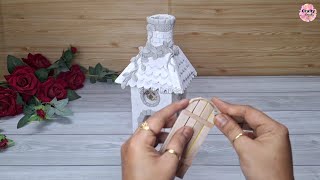 A very beautiful upcycling idea of a waste plastic bottle | bottle craft | Fairy house |crafty hands
