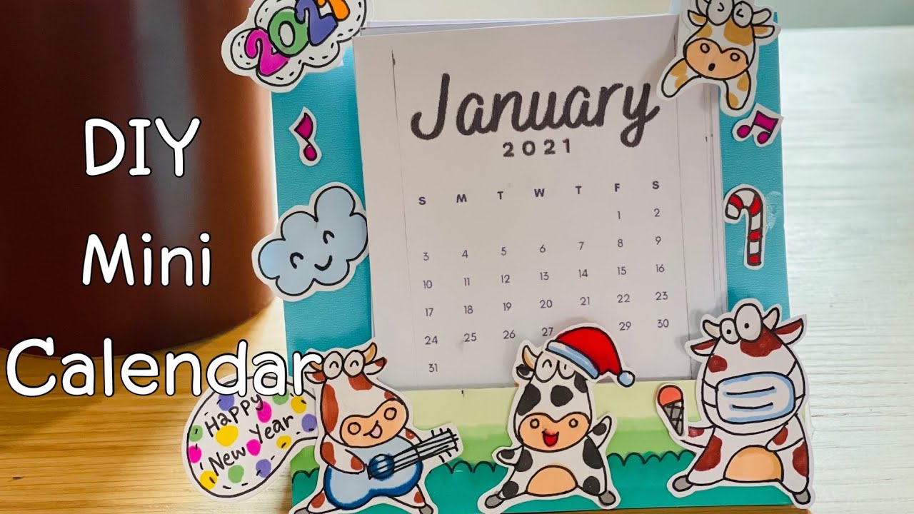 DIYของเล่นง่ายๆ| mini calendar 2021|ปฏิทินจิ๋วตั้งโต๊ะ 2564 |Nan.Can.Do