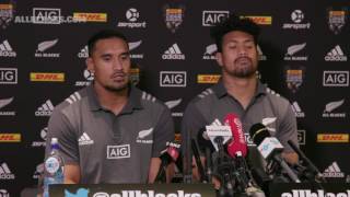 All Blacks media conference with Jerome Kaino and Ardie Savea