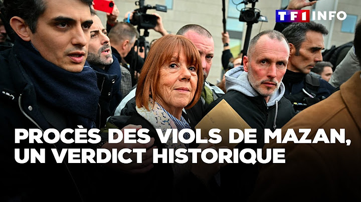 Procès des viols de Mazan, un verdict historique｜TF1 INFO