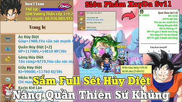 Ngọc Rồng Online - Beo11sao Sắm Full Set Hủy Diệt Nâng Quần Thiên Sứ Khủng Hóa Siêu Phẩm Xayda Sv11