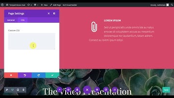 Divi 3.0 : Add Custom CSS To Individual Pages Using Live Editor