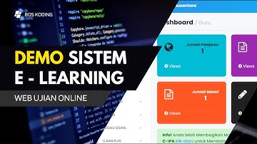 DEMO SISTEM E - LEARNING UJIAN ONLINE BERBASIS WEBSITE