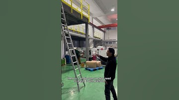 A steel platform docked to the building#shelf #warehouse #storagerack #racks