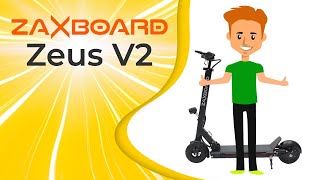 Электросамокат Zaxboard Zeus V2 - Новое Поколение Бестселлера 2021 Года. 600W И Синусные Контроллеры