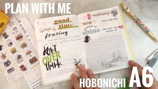 Plan with Me in my 2024 Hobonichi A6 English HON  Choose to Shine & Don’t Overthink It!