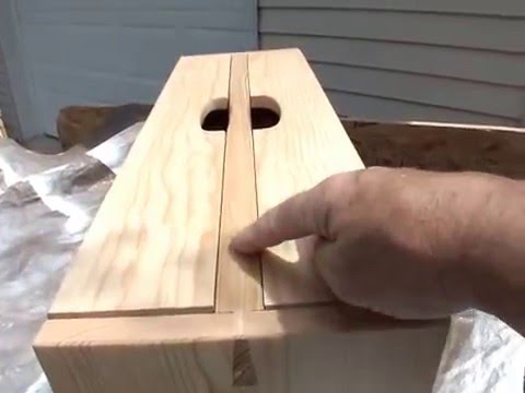 portable wooden tool box - YouTube