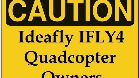 Ideafly IFLY4 Quadcopter - Motor Mount WARNING