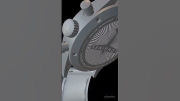 3D Modeling Longines Avigation Bigeye watch in Blender