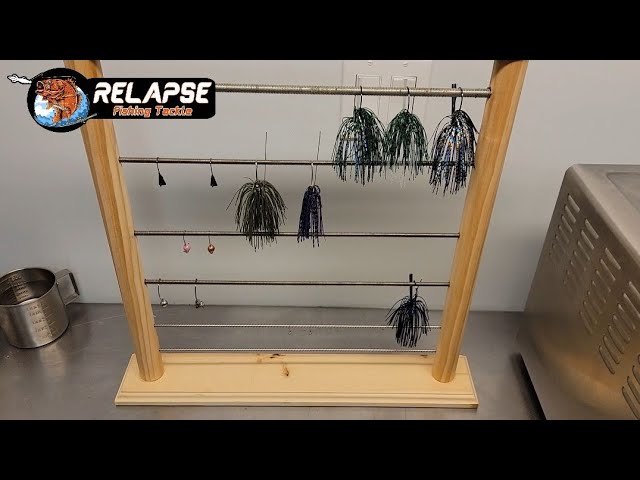 How I built my jig rack to make painting fishing jigs a little