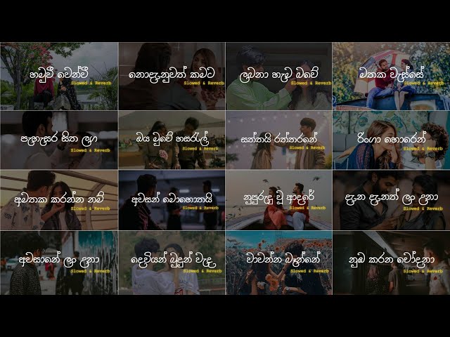 Sinhala Slow Song Collection |😩❤️| ඇස් පියන් අහන්න Manoparakata (Slowed + Reverb) Best Sinhala Song class=