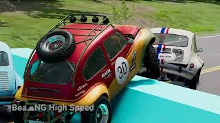 Epic Cars Crash on Speed Bumps – 197 | BeamNG Drive – BeamNG High Speed screenshot 5