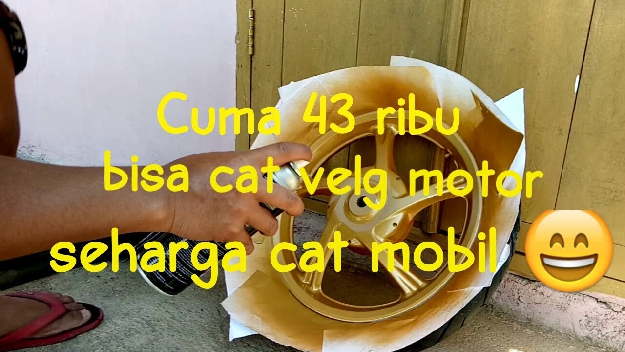 Tutorial cat velg  motor  matic yamaha fino dengan mudah dan 