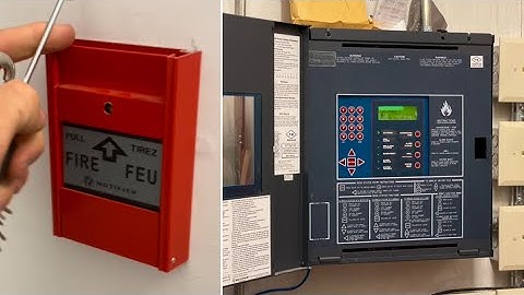 Elementary school fire alarm testing Notifier AFP200c