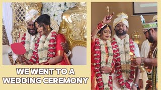We went to a Wedding ceremony. Canadian Tamilan TR