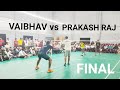 Prakash raj vs vaibhav men doubles final vellore badminton tournament green valley sports  academy